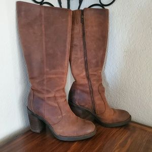 Born Heeled Riding Brown Boots